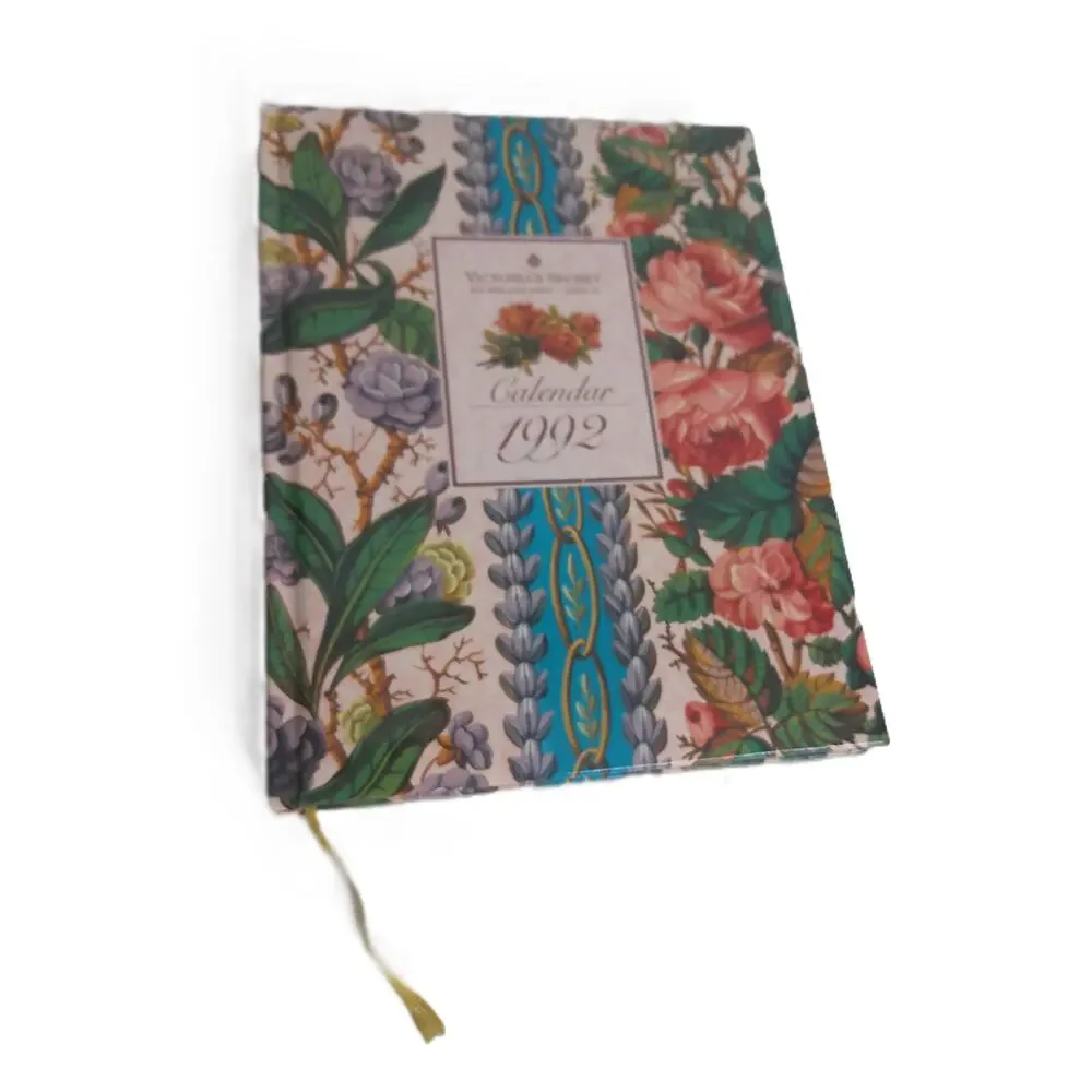 Vintage 1992 Victoria's Secret Floral Victorian Style Book Desk Calendar Journal
